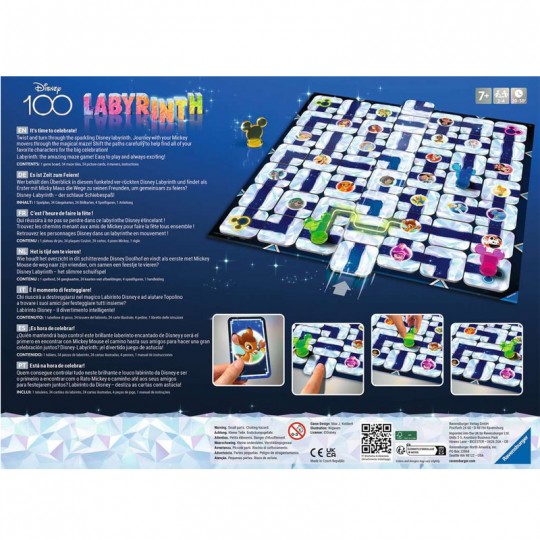 Ravensburger - Labyrinthe - Jeu de société classique - Jeu de plateau et de  réflexion famille Version française 2 à 4 joueurs - à partir de 7 ans 