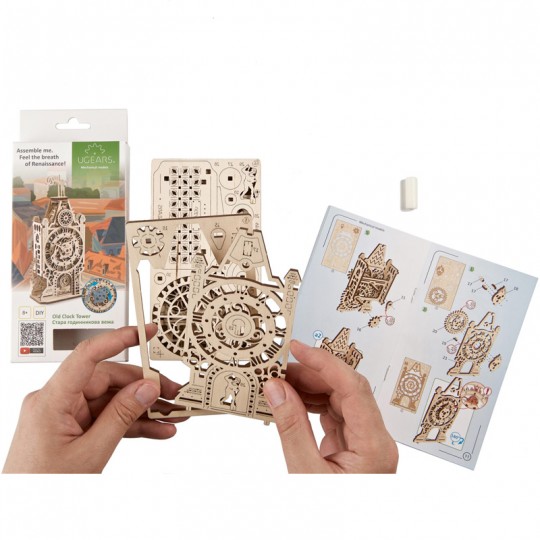 Ancien beffroi Ugears - Puzzle 3d en bois UGEARS - 2