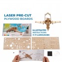 Bayraktar TB2 Ugears - Puzzle 3d en bois UGEARS - 3 Bayraktar TB2 Ugears - Puzzle 3d en bois UGEARS - 3