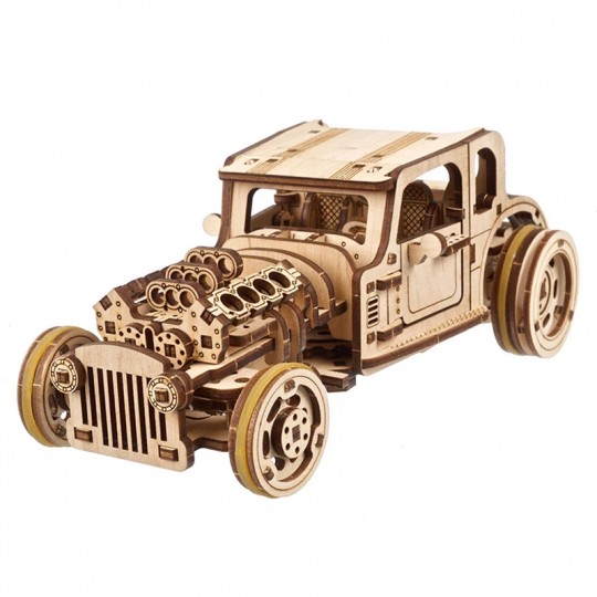 Hot Rod Moteur Furieux Ugears - Puzzle 3d en bois UGEARS - 1