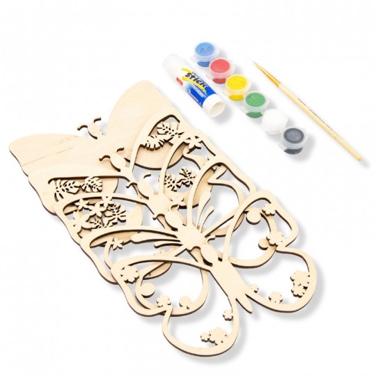 Kit en bois à peindre Papillon - Creatif Wood Creatif Puzzle - 4