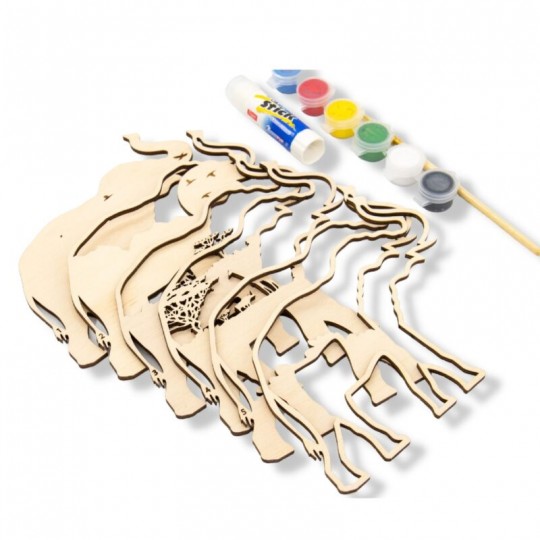 Kit en bois à peindre Éléphant - Creatif Wood Creatif Puzzle - 1