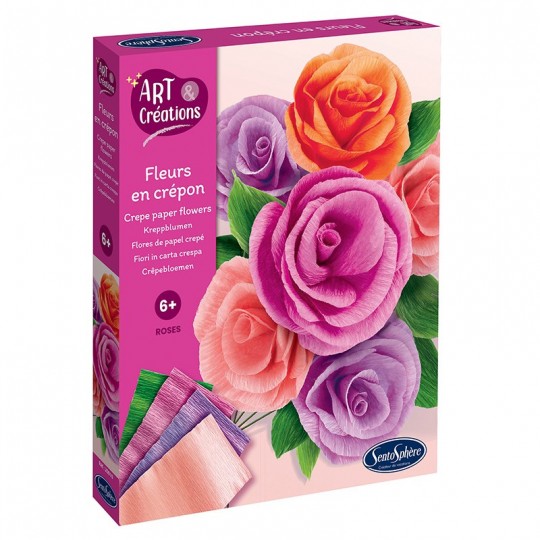 Art & Créations Fleurs en Crépon Roses - Sentosphère SentoSphère - 1