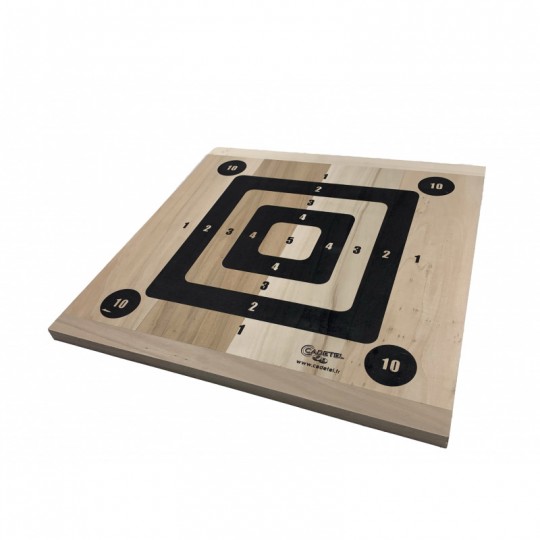 Planche Peuplier 50 x 50 cm avec Cible carrée Cadetel - 1