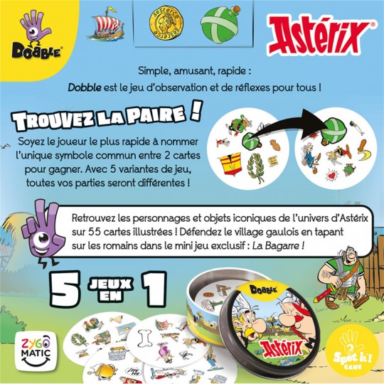 Dobble Asterix - Un jeu Zygomatic - Acheter sur la boutique BCD JEUX