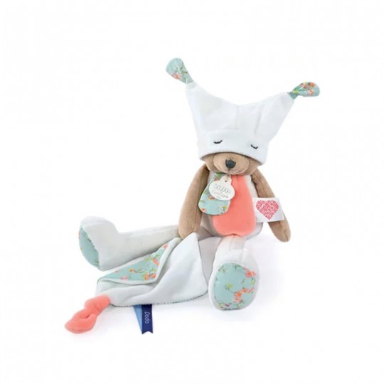 Doudou ours mouchoir 3 histoires Blanc - Doudou et Compagnie Doudou et compagnie - 2