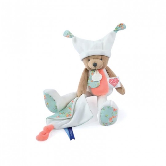 Doudou ours mouchoir 3 histoires Blanc - Doudou et Compagnie Doudou et compagnie - 1