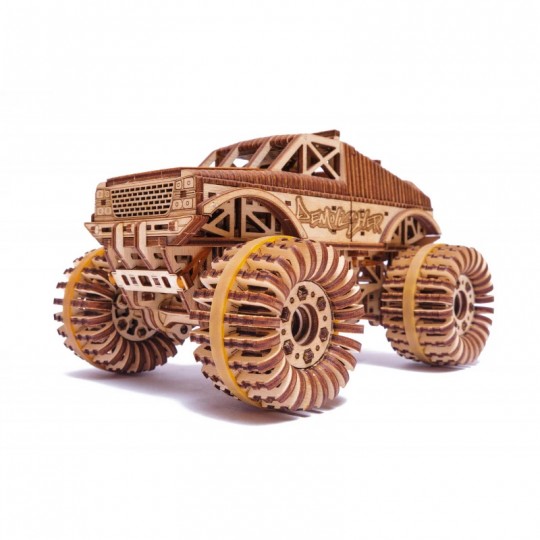 Mécanisme 3D en bois Monster Truck 556 pcs - Wood Trick Wood Trick - 1