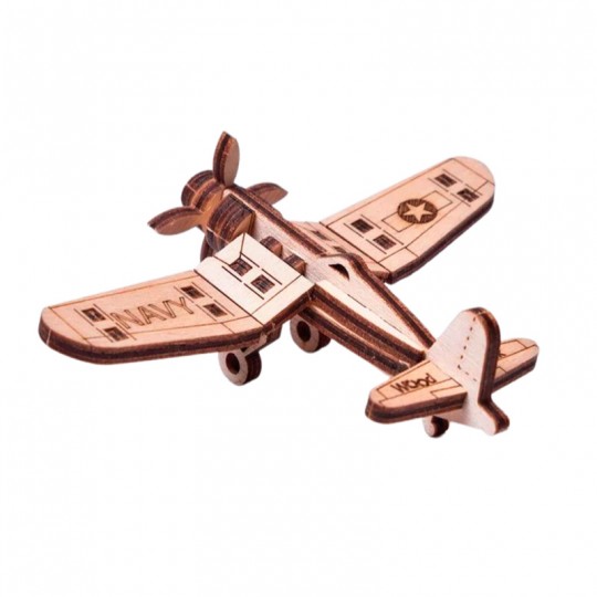 Mécanisme 3D en bois Avion Corsaire 15 pcs - Wood Trick Wood Trick - 2