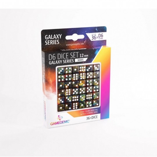 Galaxy Series Mars - Set de 36 Dés de 6 Gamegenic - 1