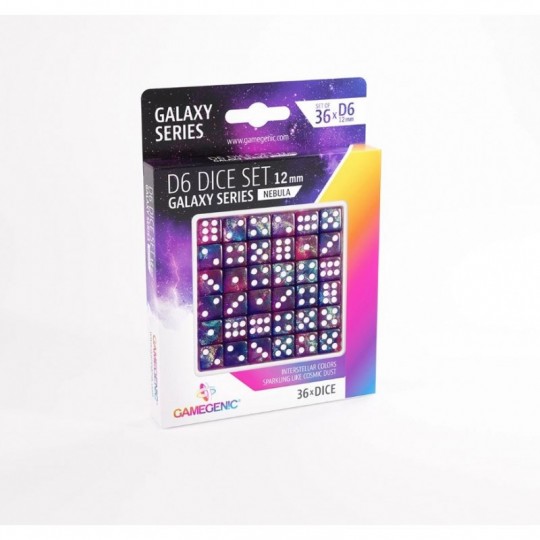 Galaxy Series Nebula - Set de 36 Dés de 6 Gamegenic - 1