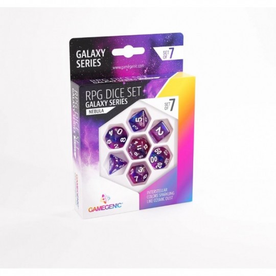 Galaxy Series Nebula - Set de 7 Dés Gamegenic - 1