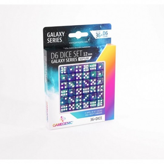 Galaxy Series Neptune - Set de 36 Dés de 6 Gamegenic - 1