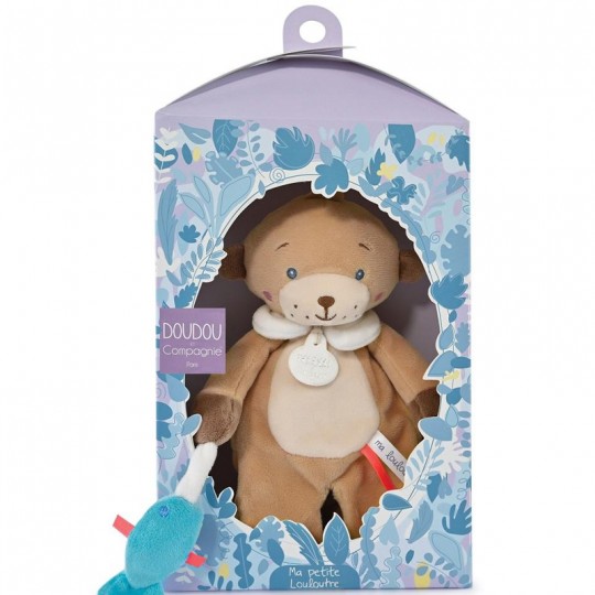 Doudou Loutre marron avec poisson - Doudou et Compagnie - BCD Jeux