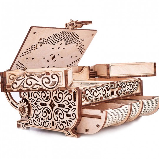 Mécanisme 3D en bois Boîte à trésor décorée de Swarovski  192 pcs - Wood Trick Wood Trick - 2