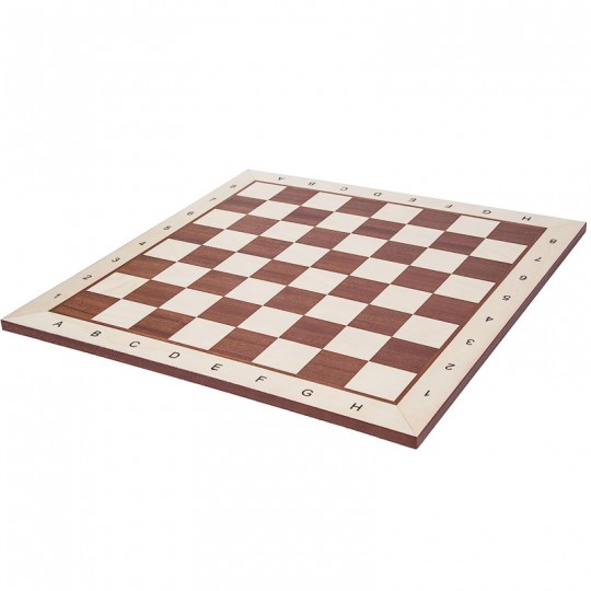 Échiquier de tournoi lettré et chiffré - 54cm - Case 58mm Euro Schach international - 1