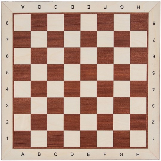 Échiquier de tournoi lettré et chiffré - 54cm - Case 58mm Euro Schach international - 2