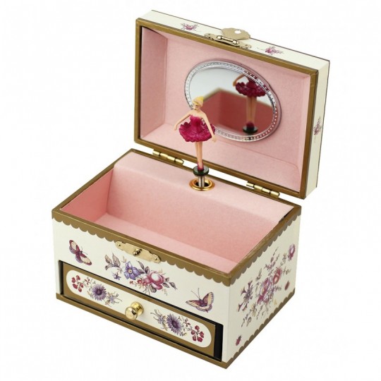 Coffret Musical Fleurs Jaune Figurine Ballerine - Trousselier Trousselier - 1