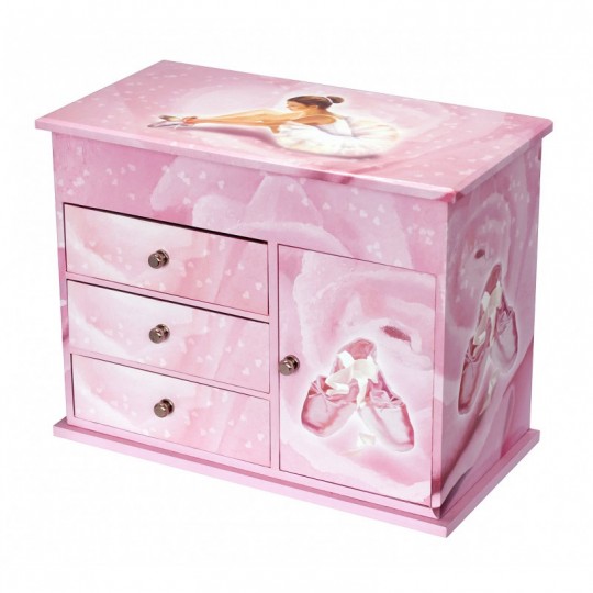 Commode à Musique Ballerine Rose Figurine Ballerine - Trousselier Trousselier - 1