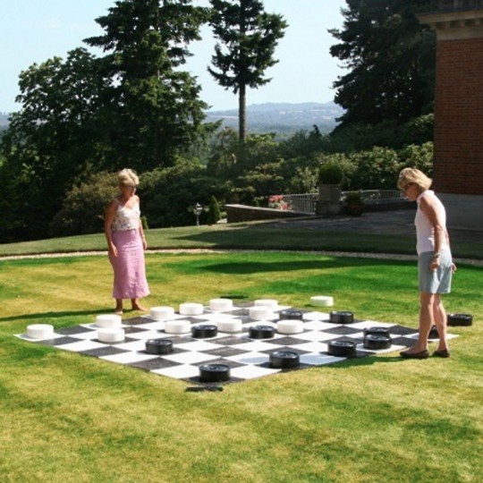 Jeu de Dames Géant XXL 25 cm - Ubergames Uber Games - 2