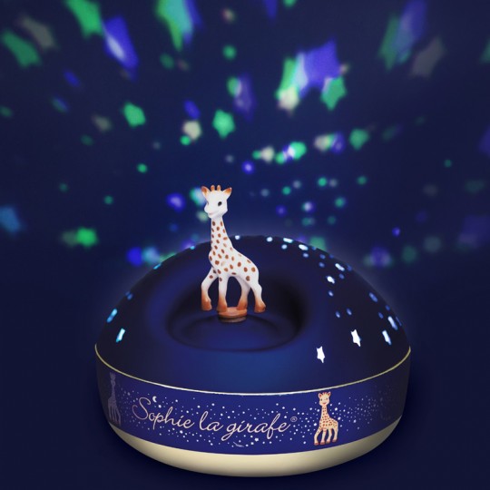 Veilleuse Projecteur d'Etoiles Musical Sophie la Girafe bleu - Trousselier Trousselier - 2