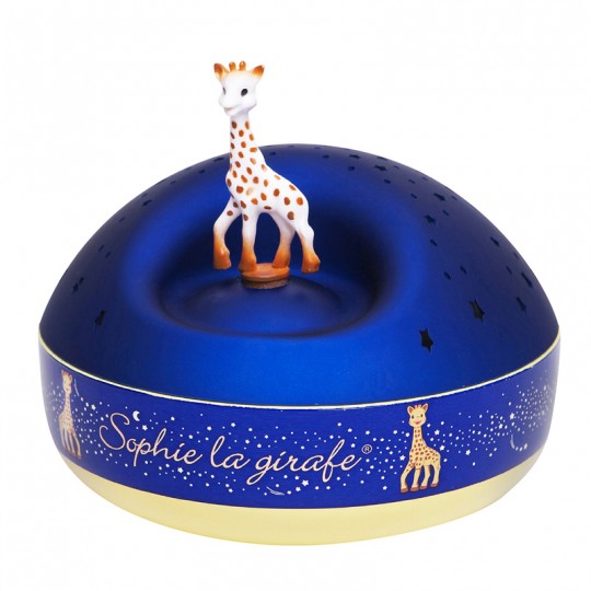 Veilleuse Projecteur d'Etoiles Musical Sophie la Girafe bleu - Trousselier Trousselier - 1