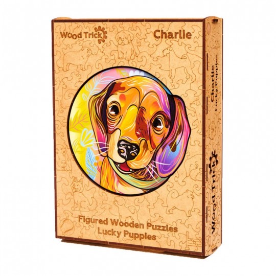 Puzzle en bois Lucky Charlie 101 pcs - Wood Trick Wood Trick - 1