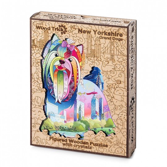 Puzzle en bois New Yorkshire avec des strass 286 pcs - Wood Trick Wood Trick - 2