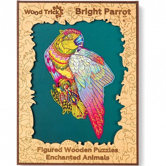 Puzzle en bois Perroquet coloré 153 pcs - Wood Trick Wood Trick - 1