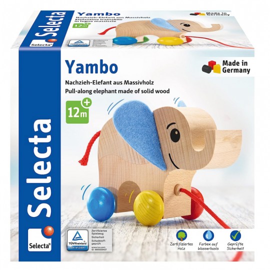 Yambo éléphant à tirer - Selecta Selecta - 2