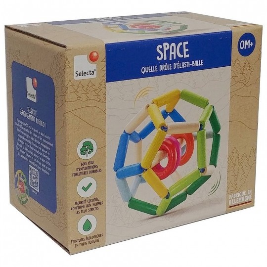 Hochet balle élastique Space - Selecta Selecta - 2