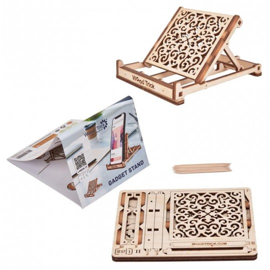 Mécanisme 3D en bois Support à gadgets 16 pcs - Wood Trick Wood Trick - 3