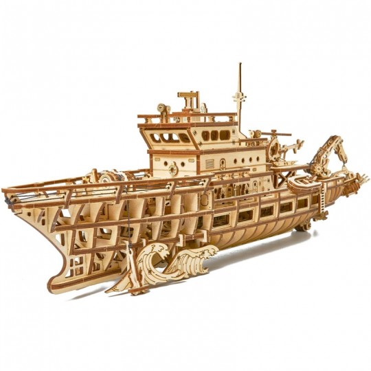 Mécanisme 3D en bois Yacht d'exploration 565 pcs - Wood Trick Wood Trick - 1
