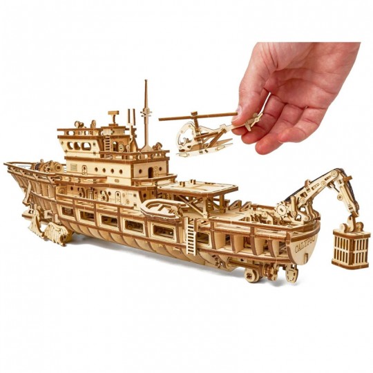 Mécanisme 3D en bois Yacht d'exploration 565 pcs - Wood Trick Wood Trick - 2
