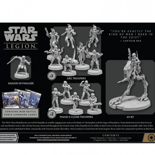 SW Légion : 501e Légion (Armée) Star Wars Atomic Mass Games - 2