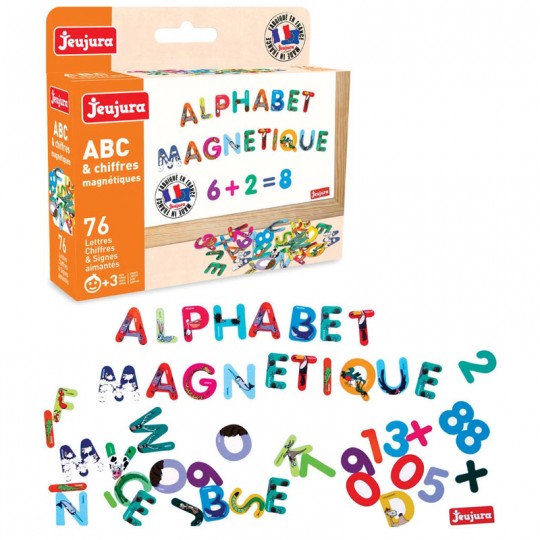 ABC et Chiffres Magnétiques "Les Animaux" 76 pcs - Jeujura Jeujura - 1