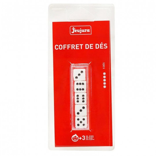 Blister Coffret 5 Dés (16 MM) - Jeujura Jeujura - 2