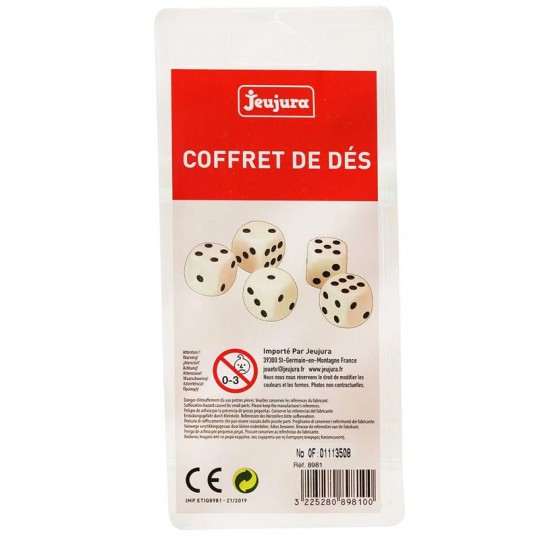 Blister Coffret 5 Dés (16 MM) - Jeujura Jeujura - 3