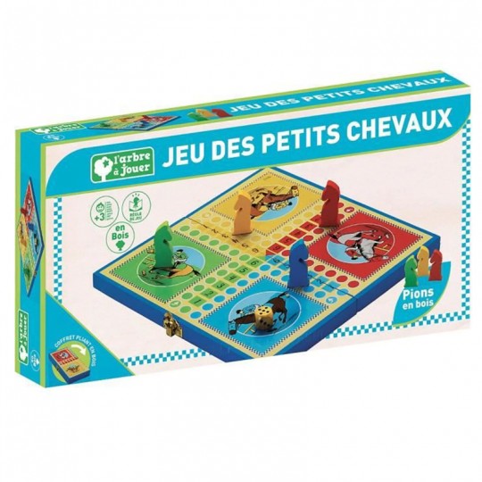 Jeu des Petits Chevaux avec Coffret en bois - Jeujura Jeujura - 2