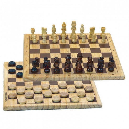 Jeux de Dames et d'Echecs en bois - Jeujura Jeujura - 2