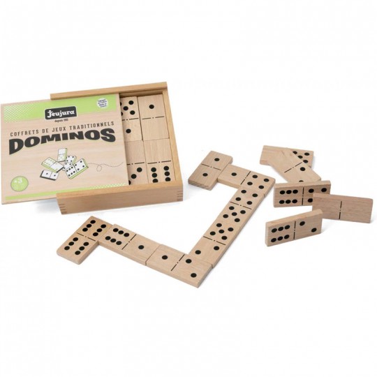 Jeu de grands Dominos en bois avec Coffret bois - Jeujura Jeujura - 2