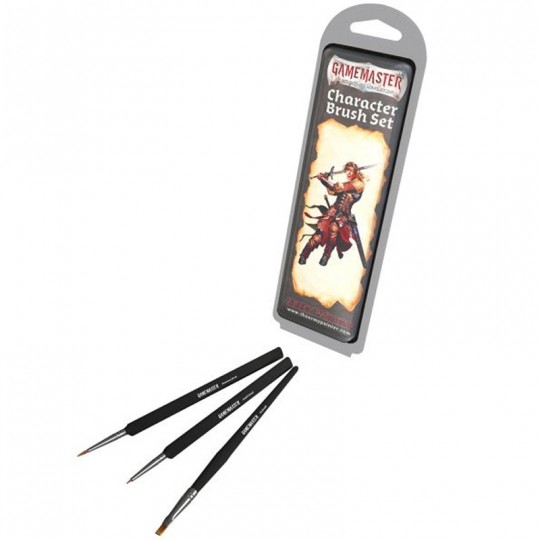 Set de 3 pinceaux ergonomiques - Gamemaster Character Brush Set Army Painter - 2