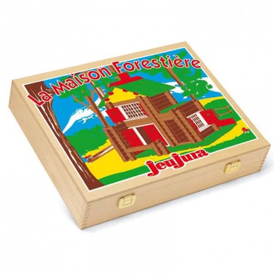 Mon Chalet en bois 135 pcs Coffret bois - Jeujura Jeujura - 1