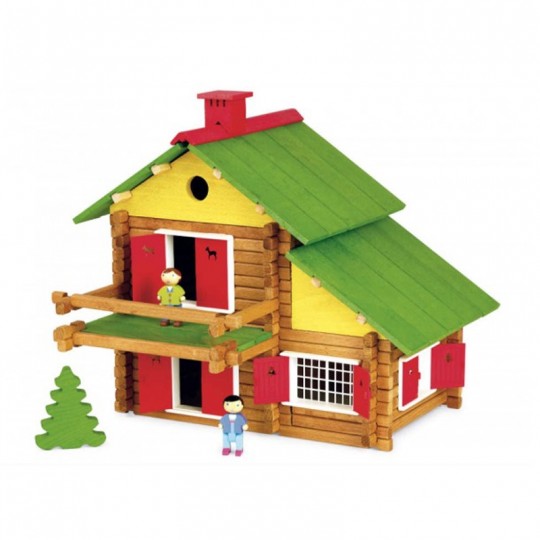 Mon Chalet en bois 175 pcs Coffret bois - Jeujura Jeujura - 2