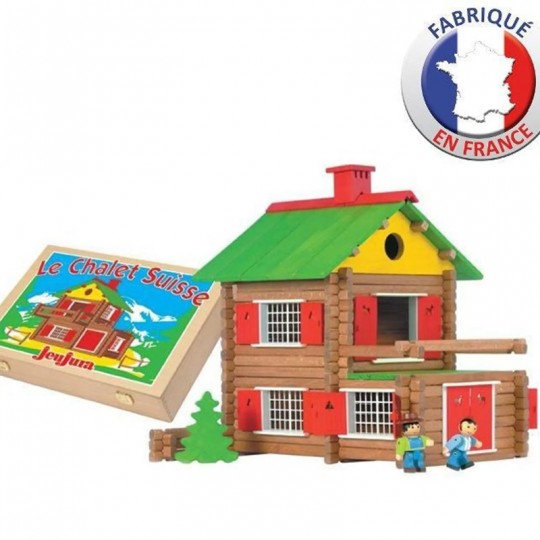 Mon Chalet en bois 175 pcs Coffret bois - Jeujura Jeujura - 1