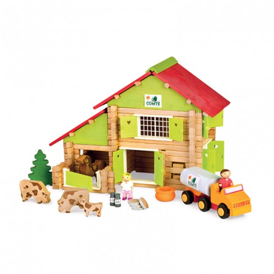 Chalet à Comté avec camion et animaux 180 pcs - Jeujura Jeujura - 2