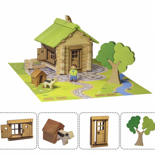 Maisonnette en bois 85 pcs - Jeujura Jeujura - 2