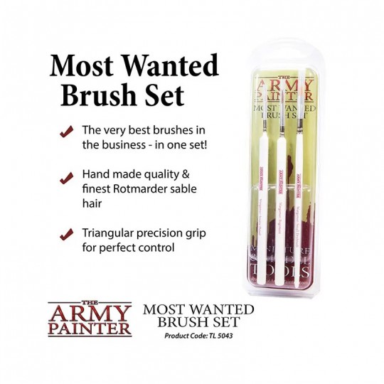 Set de 3 pinceaux utiles - Most Wanted Brush Set - Army Painter Army Painter - 2