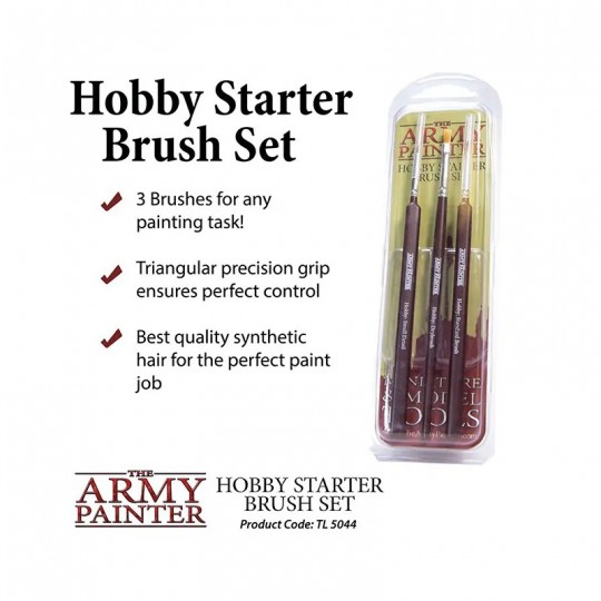 Set de 3 pinceaux débutant - Hobby Starter Brush Set - Army Painter Army Painter - 2