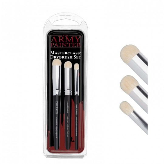 Set de 3 Pinceaux de brossage - Masterclass Drybrush Set - Army Painter Army Painter - 1